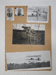 Capitán Bertram Dickson Aviador 1er Piloto Militar y Foto de Avión c1910 Firmada? - Imagen 1 de 2