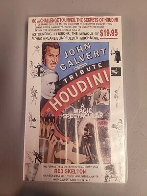 John Calvert Tribute to Houdini VHS Tape A Magic Spectacular Guest RED SKELETON  Foto 1 de 4