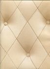 Faux 3-D Cream Button Tufted Diamond Patterned Wallpaper LL29572