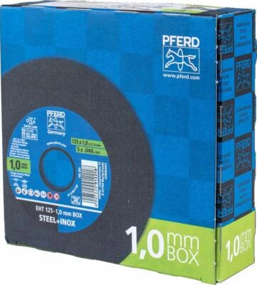 PFERD 25 x Trennscheiben Inox 125 x 1,0 mm Inoxbox fuer Edelstahl VA RUEGGEBERG