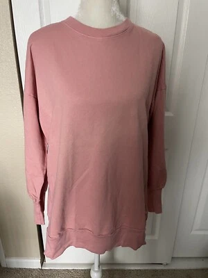 NWT Caslon Pink Soft Long Sleeve Cotton Sweatshirt Size XS - Image 1 of 4