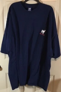 T-shirt vintage cani grandi Babbo Natale Barbra adulto 3X blu uomo - Foto 1 di 6