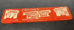 Imperial Crayon BRI-TONE Water Color Paint Set Tin Brooklyn 21, NY Made in USA - Picture 1 of 7