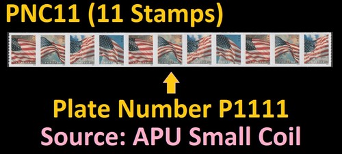 US 5871-5874 5874a Flag F PNC11 APU P1111 (from small coil) MNH 2024 | eBay