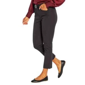 Banana Republic Slim-Straight Cropped Pant Black Size 12 - Picture 1 of 7