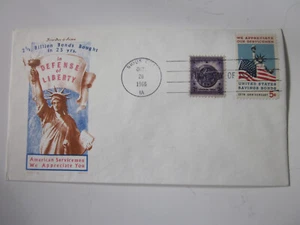 US COVER USA 1966 FDC SCOTT 1320 CHICKERING JACKSON CACHET COMBO COVER - Picture 1 of 3