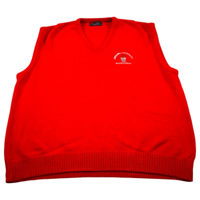 Isle of хлопок свитер жилет мужчин XL красный вязаный Индиана университета баскетбол v-образным вырезом - Изображение 1 из 4