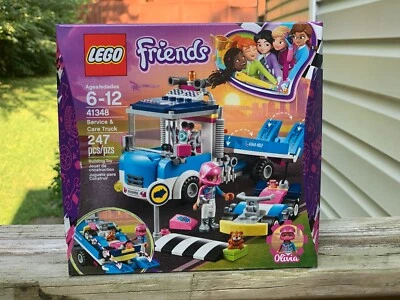 LEGO 41348 2018 Friends Servicio y Cuidado Camión Construcción Set Robot Carreras Go Kart Foto 1 de 3