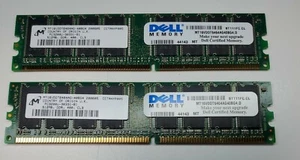 1GB (2x 512MB) PC3200 DDR Memory RAM for DELL Dimension 1100 2400 3000 OEM - Picture 1 of 3