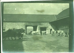 Photo ancienne guerre 14/18 cantonnement ferme dans l'Aisne - Imagen 1 de 1