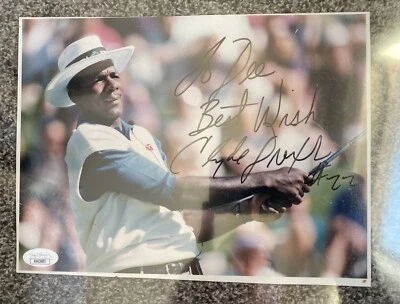 Clyde Drexler Signed Auto Photo JSA COA Portland Trail Blazers - Image 1 of 2