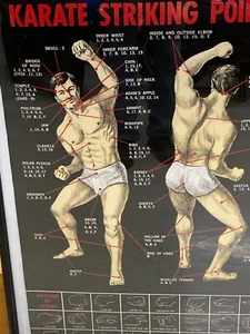 Karate Schlagpunkt Poster Druck (nur Rolldruck - kein Rahmen) 21" Breite x 30" Länge Neu aus altem Lagerbestand - Bild 1 von 13