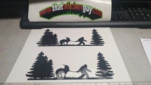 2 YETI walking UNICORN stickers for Jeep RENEGADE wrangler xj sahara Yj tj lj wj - Bild 1 von 21