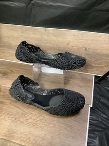 Bailarina Melissa Campana Talla 9 Jelly Negra Plana Brillo - Imagen 1 de 5