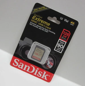 Sandisk 128GB FS extreme UH3 HD SD card for Canon XF705 XF405 XF400 GX10 HF G21 - Picture 1 of 4