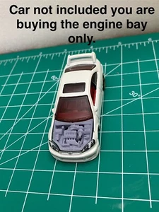 1/64 Scale Engine And Bay For Hotwheels Honda Civic Si Diecast Custom Resin - Picture 1 of 4