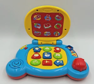 VTech Bebé Laptop Juguete de Aprendizaje Computadora Educativa Iluminar Juego Probado y Funciona - Imagen 1 de 10