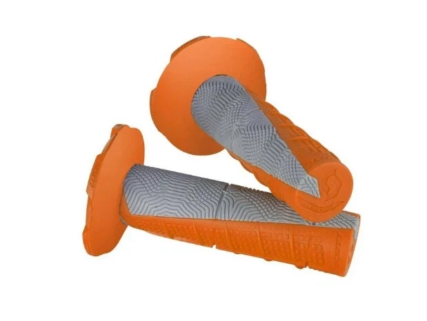 Scott SX II Motorcycle Hand Grips + Donuts Orange/Grey MX Off-road 219624-5857 - Image 1 of 1