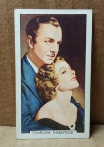 1935 Gallaher Famous Film Scenes #21 "Evelyn Prentice" Trading Card