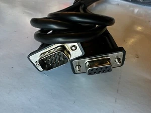 1.5m RS232 Serial Cable Male to Female Extension 9 Pin Straight through Co - Picture 1 of 3