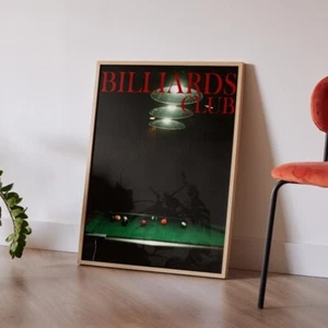 Billiards Retro Print Gallery Wall Art Home Decor Vintage Art Dining 2398 - Picture 1 of 4
