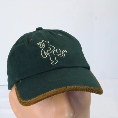 Vintage Walt Disney World Tigger Green Outline Shadow Strapback Hat Cap Corduroy - Imagem 1 de 4