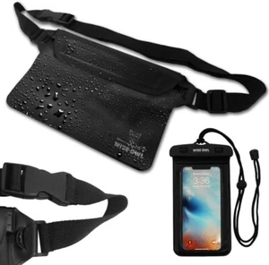 Wise Owl Outfitters Impermeable Fanny Pack y Bolsa Seca - Imagen 1 de 6