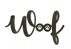 Woof Wooden Word Cutout, Woof Signs, Woof Decor, Paw Prints Cutout, Dog Decor - Picture 1 of 7