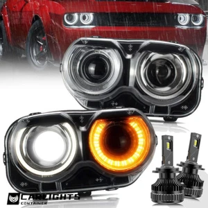 Headlights+LED Kits For 3rd gen Dodge Challenger SRT Hellcat Coupe SE RT 2015-22 - Bild 1 von 18