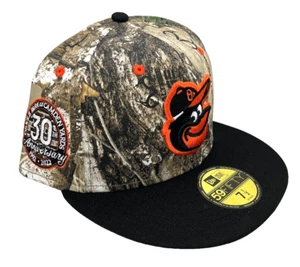 Baltimore Orioles New Era Real Tree Camo 30th Anniversary Hat Exclusive Sz 7 1/2 - Picture 1 of 8
