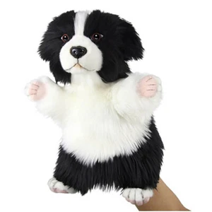 Border Collie Puppy Puppet - Hansa Dog Realistic Stuffed Plush Soft Toy 30cm - Bild 1 von 1
