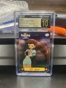 CGC 10 Pristine Topps Pokémon TV Series 1 Jesse TV9 Foil (2nd Print) Pop 1 - Picture 1 of 6