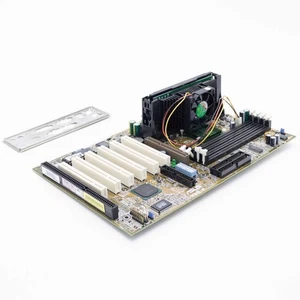 Asus P3B-F Motherboard Agp Isa Mit Pentium 3 Prozessor Slot1 Refurbished - Bild 1 von 3