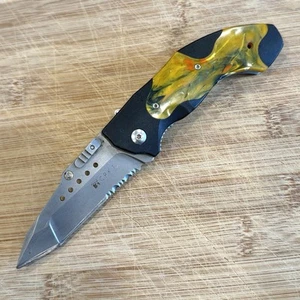 CRKT Horus 1150 Elishewitz AUS-8 Taiwan 2008 Pocket Knife Discontinued Rare - Picture 1 of 11