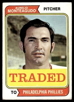 1974 Topps Traded Aurelio Monteagudo Philadelphia Phillies #139T - Image 1 of 2