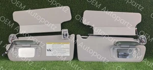 Toyota Tundra Sequoia 07-2013 Sun visors set left and Right side Gray Color OEM - Picture 1 of 19