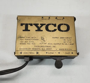 Tyco HO Electric Power Pack Train Transformer Model 922 - Picture 1 of 8