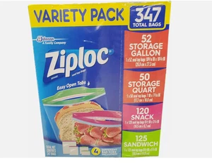 Ziploc Doppelreißverschluss Gallone Quart Gefrierschrank Snack Sandwich verschiedene Packungen 347 Beutel - Bild 1 von 2