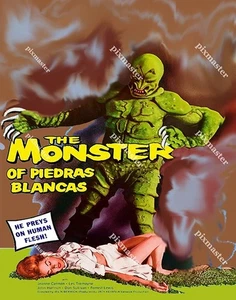 MONSTER OF PIEDRAS BLANCAS 1959 PREYS ON HUMAN FLESH  11 X 14 POSTER CARD - Picture 1 of 1