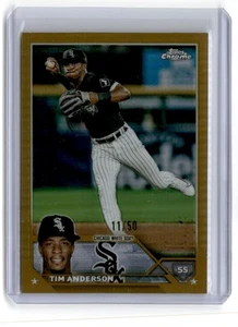 2023 Topps Chrome Gold Refractor Tim Anderson 11/50 Chicago White Sox #211 - Bild 1 von 2