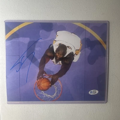 FOTO 8x10 autografiada de Shaquille O'Neal de Los Angeles Lakers certificado de autenticidad de 5 estrellas Foto 1 de 4