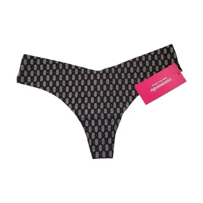 ***BRAND NEW** $24 COMMANDO WOMENS NUDE NET CLASSIC THONG PRINT PANTIES SIZE S/M - Image 1 of 4