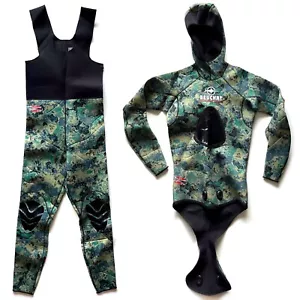 Beuchat Mundial Pacific Green Camouflage 2.5mm Wetsuit Mens XS - Picture 1 of 13