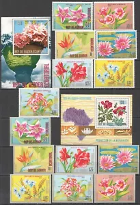 WB461 FIORI ECUATORIALI IMPERF,PERF GUINEA ORCHIDEE #1016-2(A+B)+BL(244-245) MNH - Foto 1 di 1