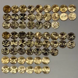 2000 - 2025 Sacagawea Native American 64 Coin PD BU & Satin US Mint Roll Set - Picture 1 of 7