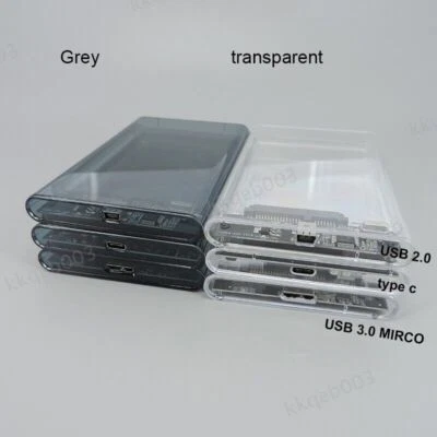 External hd Disk case 2.5 SATA to USB 3.0 Transparent hard drive hdd SSD Box - Image 1 of 4