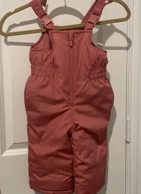 Carter's Niños Niñas Invierno Exterior Correa Ajustable Traje de Nieve Rosa Talla 18 Meses Foto 1 de 4