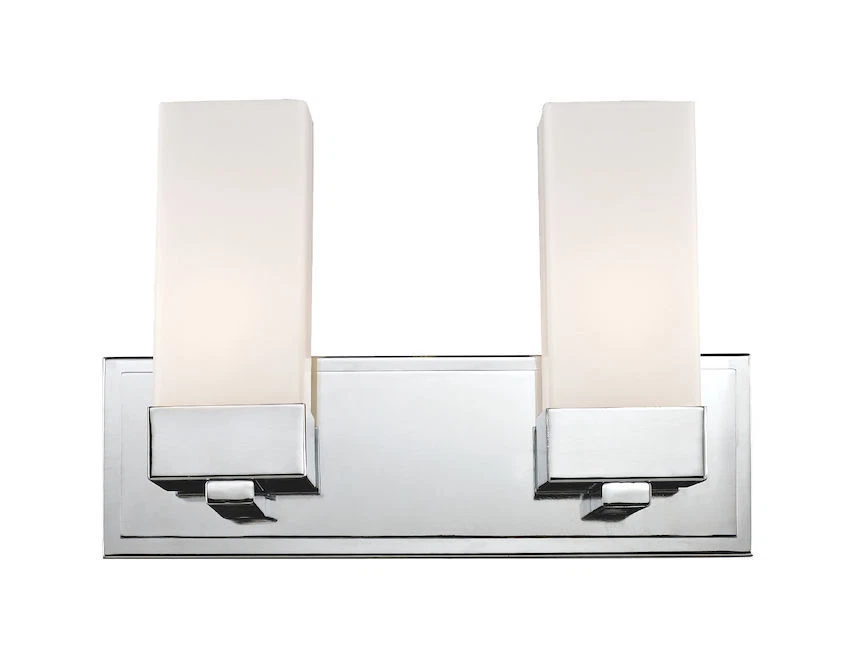 Z-Lite Sapphire Contemporary Chrome 2-Light Bathroom Vanity Light Orig $222 - Image 1 of 1