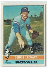 2015 Topps Originial Buyback 1976 Dennis Leonard Kansas City Royals #334