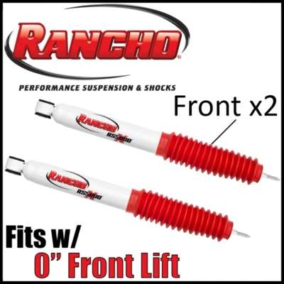 Передние амортизаторы Rancho RS5000X 1997-2002 Ford Expedition 4WD с подъемом 1-2,5 дюйма - Изображение 1 из 3